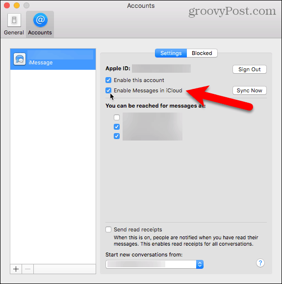 Abilita i messaggi in iCloud sul tuo Mac
