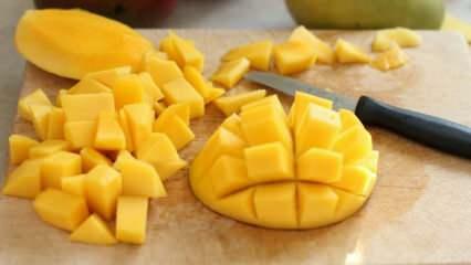 Come tagliare il mango? Come affettare il mango più facilmente? La tecnica di taglio del mango più semplice a casa