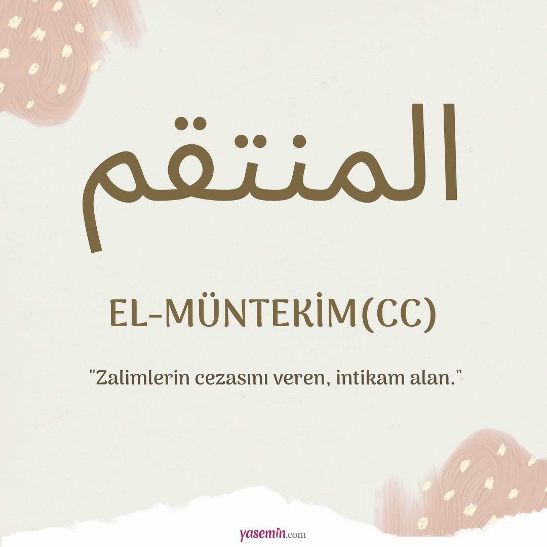 Cosa significa al-Muntekim (c.c)?
