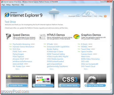 Internet Explorer 9: Scarica l'anteprima