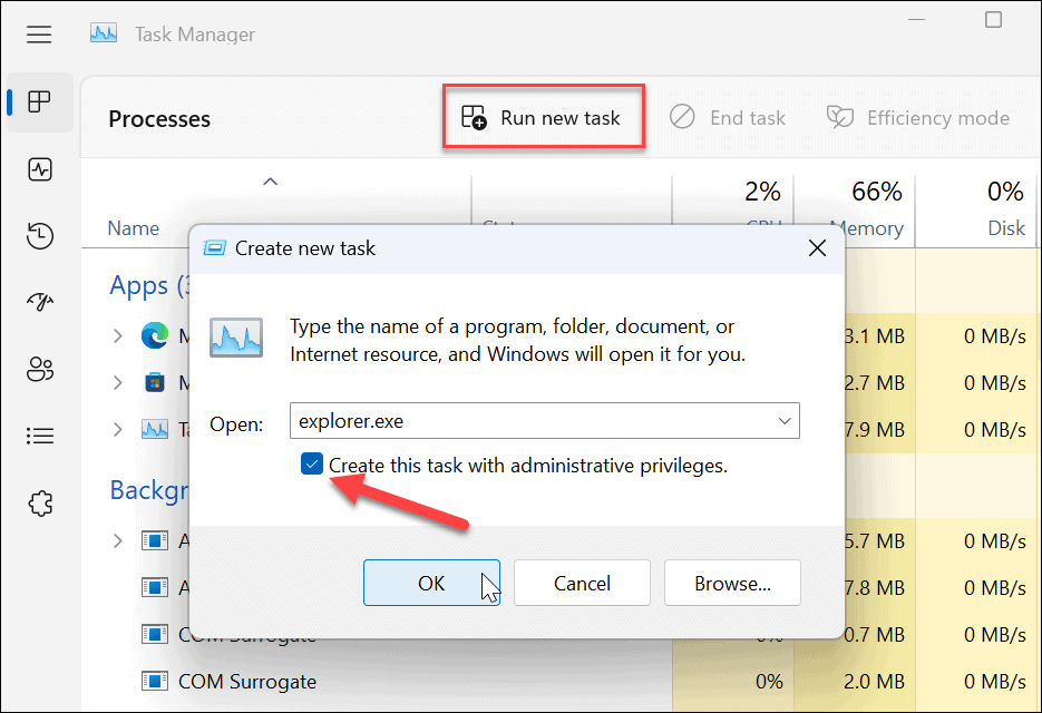 esegui Windows 11 File Explorer come amministratore