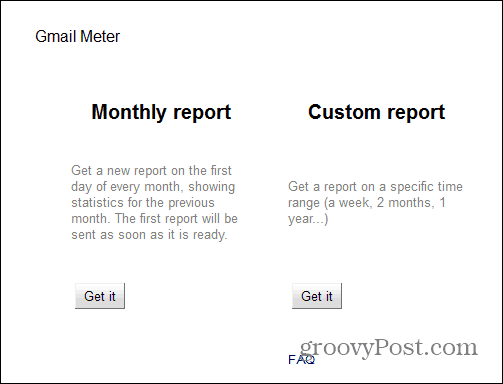 Rapporto di Gmail Meter
