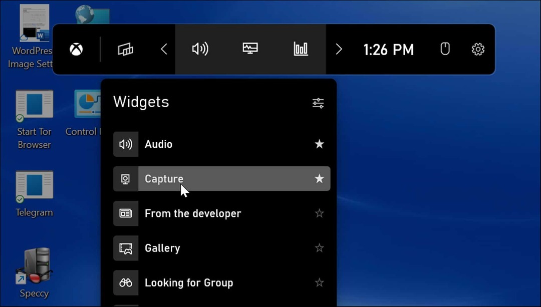 i widget catturano uno screenshot su Windows 11