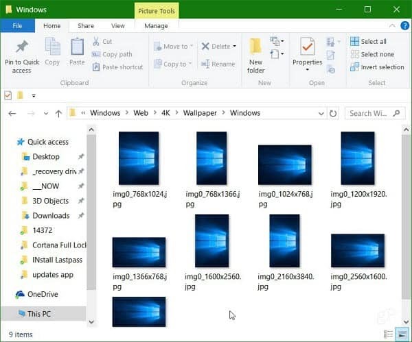 Ecco come trovare gli sfondi di Windows 10