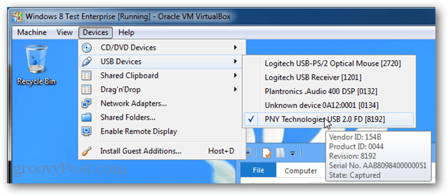 dispositivi USB dall'host