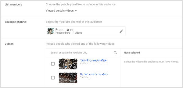 Opzioni di remarketing di Google AdWords basate sulla visualizzazione del video