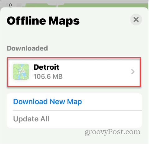 Scarica le mappe Apple per l'utilizzo offline