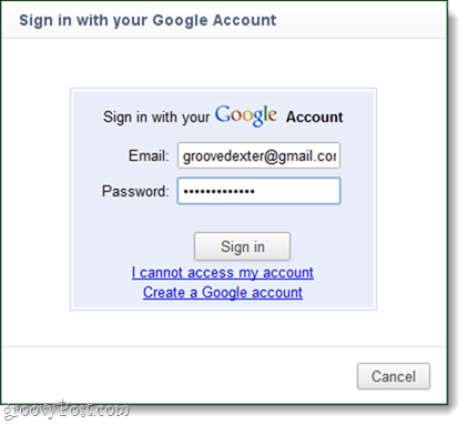 accedi all'account Chrome per la sincronizzazione