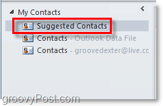 Contatti suggeriti in Outlook 2010
