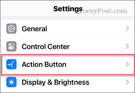 Impostazioni dei pulsanti di azione iPhone Pro