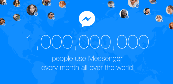 Facebook Messenger un miliardo di utenti