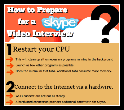 come prepararsi per un'intervista Skype