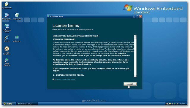 Come aggiornare Installare XP su Windows 8