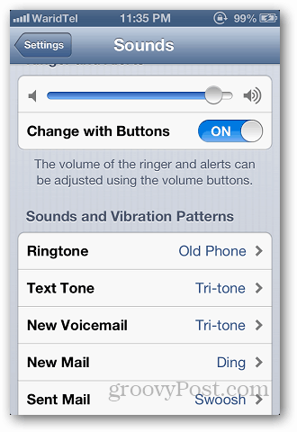 Usa suoneria personalizzata iPhone 2