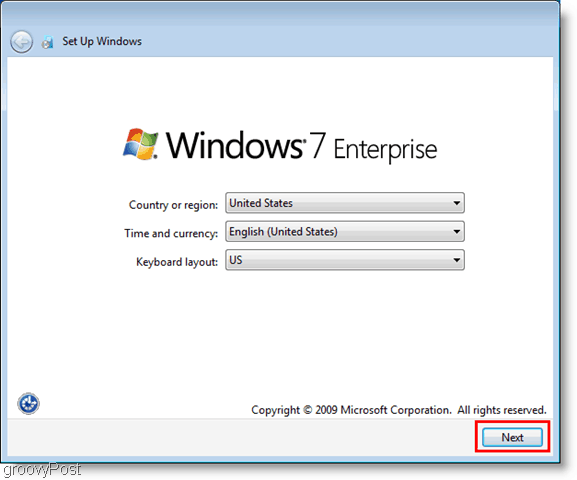 installazione di Windows 7 Enterprise VHD e configurazione iniziale