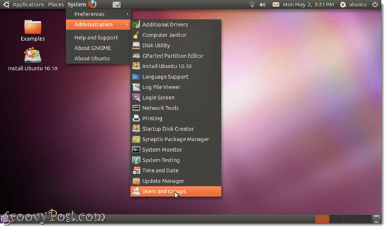 aggiungere utenti e gruppi in Ubuntu