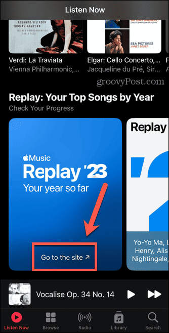 replay musicale Apple vai al sito