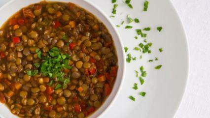 La zuppa di lenticchie verdi fa ingrassare? Ricetta zuppa di lenticchie a basso contenuto calorico