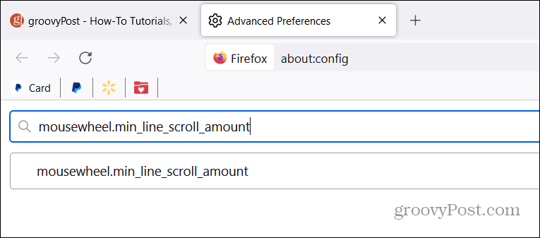 Cambia la velocità di scorrimento su Firefox