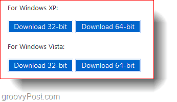Download di Windows XP e Windows Vista a 32 e 64 bit