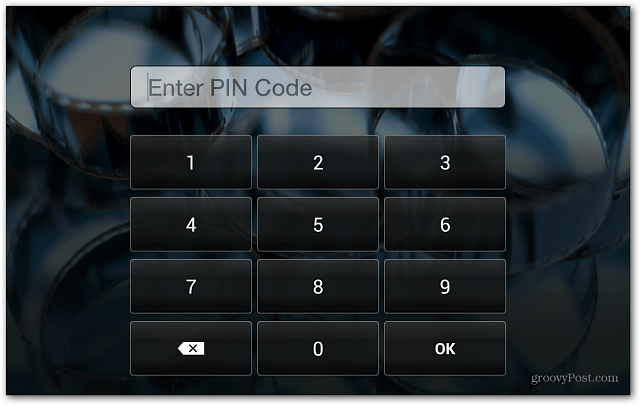 Schermata di blocco Kindle Fire HD Immettere il PIN