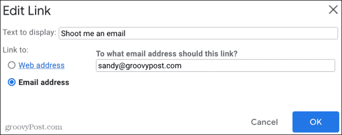 Inserisci l'indirizzo email