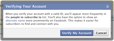 account Facebook verificati