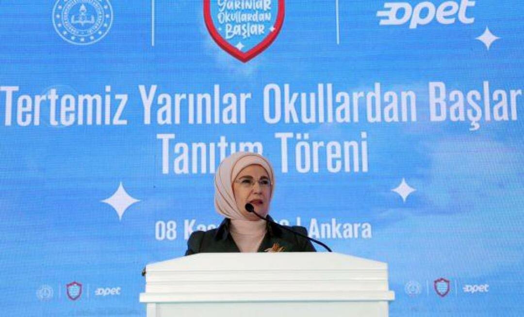 Emine Erdoğan ha partecipato al programma promozionale 