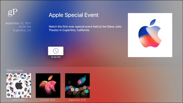 Evento speciale Apple Apple TV