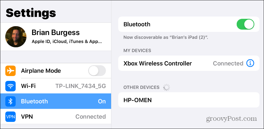Controller Xbox Bluetooth per iPad