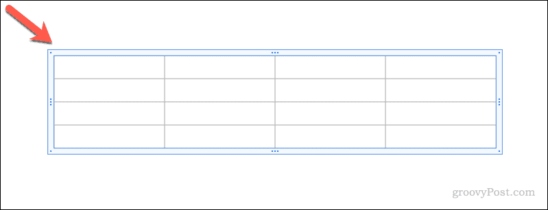 Seleziona una tabella in Presentazioni Google