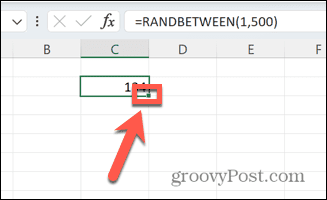 maniglia di trascinamento excel