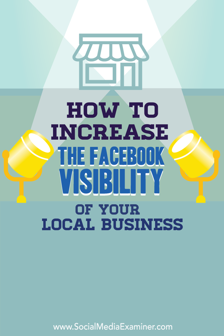 aumentare la visibilità della tua attività locale su Facebook