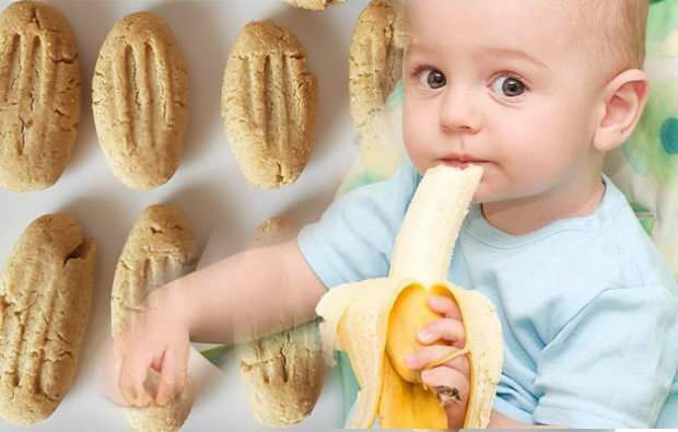 Ricetta del biscotto del bambino alla banana