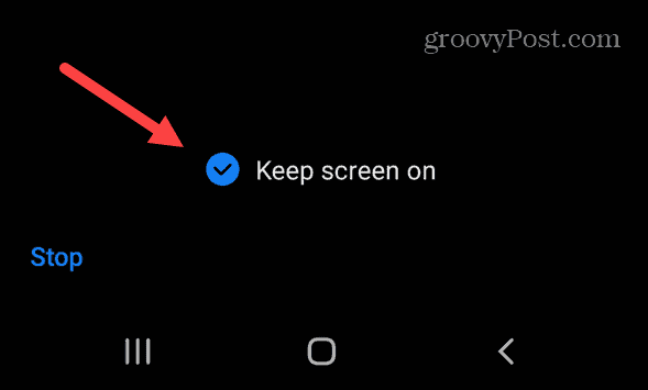 mantieni lo schermo su Android