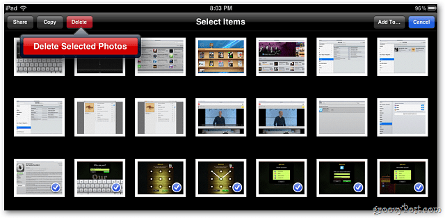 IOS 5: elimina le foto in batch sul tuo iPhone, iPad o iPod Touch