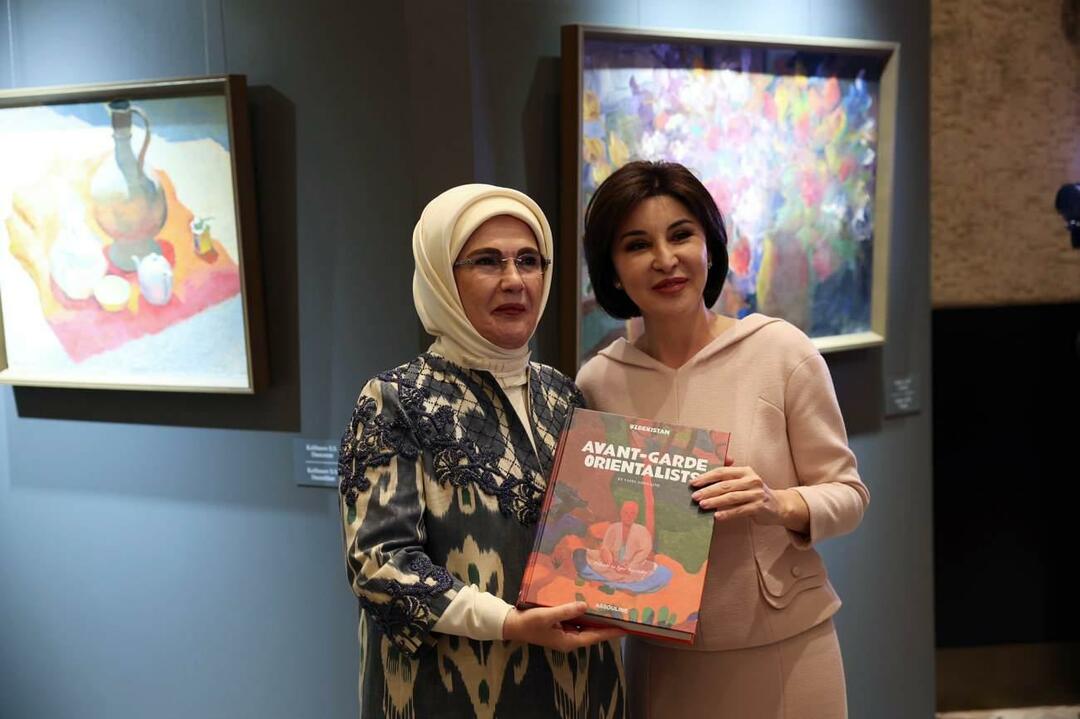 La visita di Emine Erdogan a Samarcanda! Ho visitato la mostra Colors of Uzbekistan