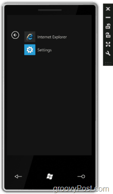 prova le funzionalità di base di Windows Phone 7