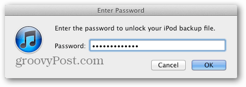 ripristinare la password