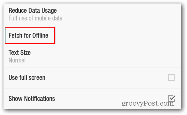 Flipboard riduce l'utilizzo dei dati mobili riduce il recupero dell'utilizzo dei dati per offline