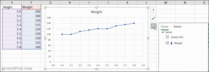 Filtri grafici in Excel