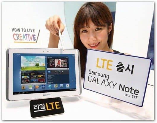 Samsung Galaxy Note 10.1 ottiene la versione LTE, solo in Corea