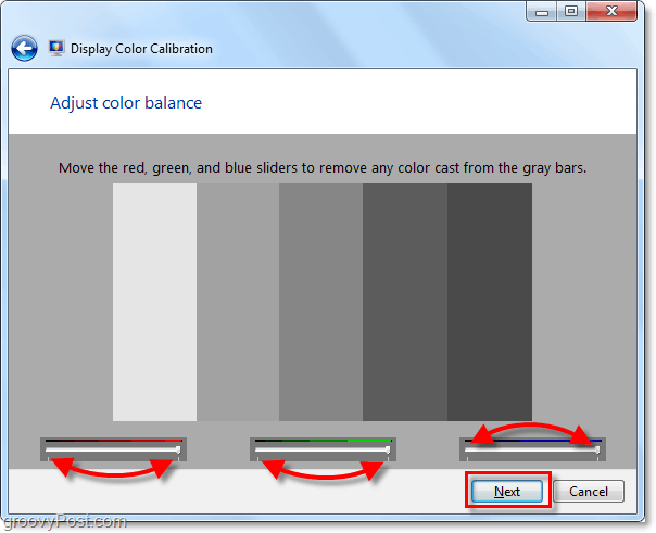 usa i cursori per portare Windows 7 a uno stato grigio neutro, questo può essere difficile