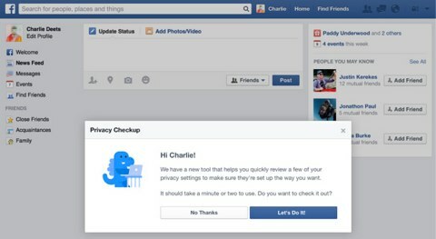 controllo della privacy di Facebook