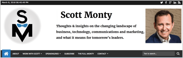 Il marchio personale di Scott Monty è rimasto con lui.
