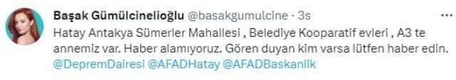 Başak Gümülcinelioğlu ha chiamato di nuovo aiuto in lacrime!