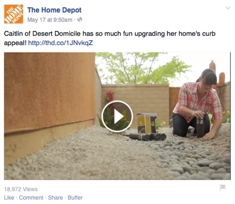 video home depot su facebook