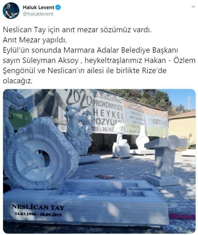 Haluk Levent ha mantenuto la sua promessa per Neslican Tay! Sarà realizzata una tomba commemorativa ...