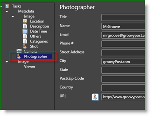 Meta data del fotografo di Microsoft Pro Photo Tools:: groovyPost.com