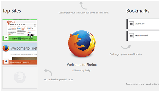 Firefox per Windows 8 Touch Beta disponibile per i test pubblici